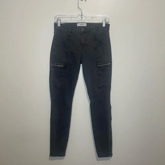 Pistola Women's Moto Skinny Jeans Dark Gray size 27 - Picture 1 of 8